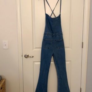 Adika Jean Jumpsuit size medium color blue
